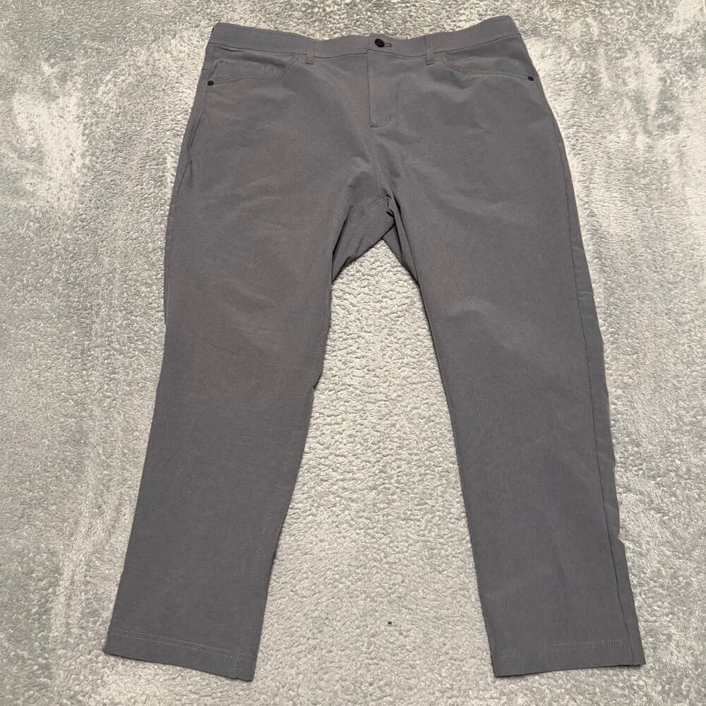 Public Rec Pants Mens 40 x30 Gray Workday Performance Stretch Casual Golf